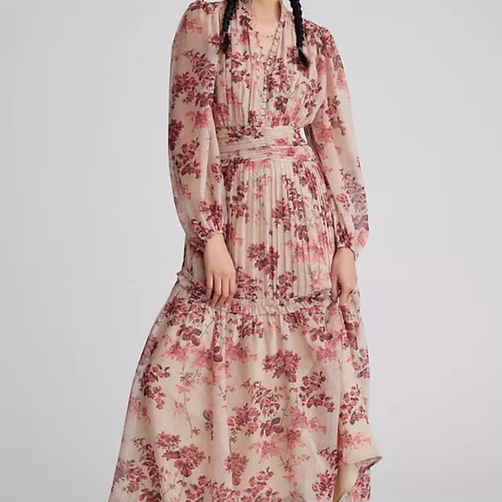 Anthropologie Let Me Be Floral Boho Maxi Dress NWT